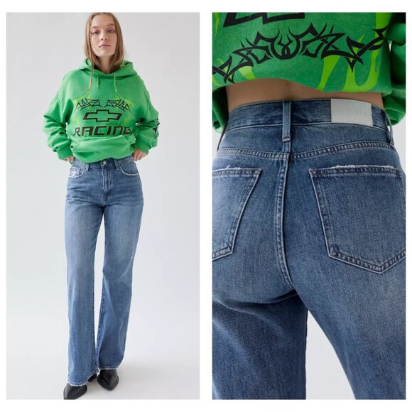 Pistola Stevie High-Rise Relaxed Flare Jean | Pulse Wash | Size 28 | NWT - Picture 1 of 9